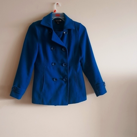 Forever 21 Teal winter jacket - Picture 3 of 3